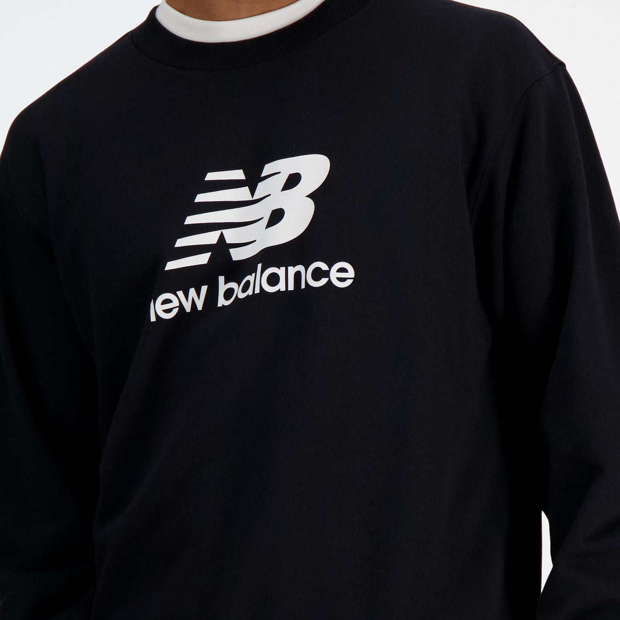 New Balance Men's Sport Essentials French Terry Logo Crew-5