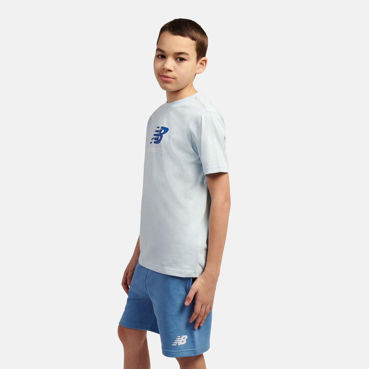New Balance Youth Jersey Stacked Logo T-Shirt-3