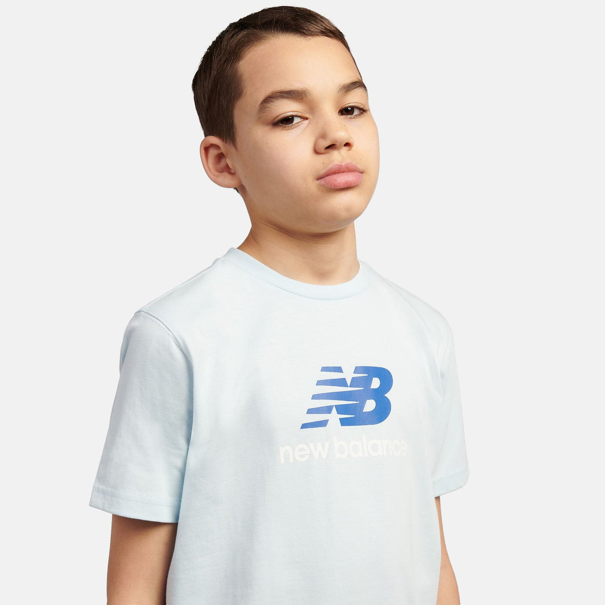 New Balance Youth Jersey Stacked Logo T-Shirt-5
