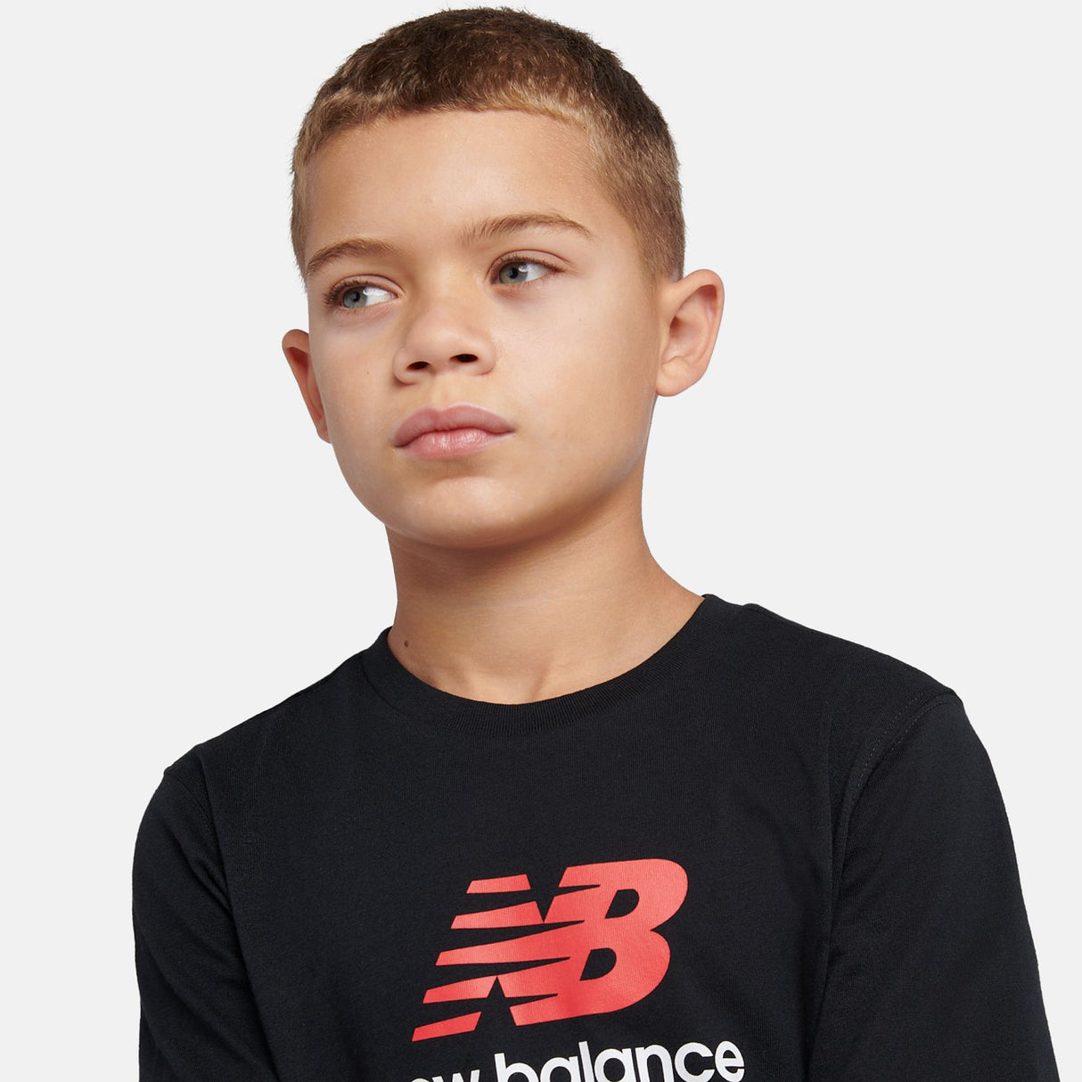 New Balance Youth Jersey Stacked Logo T-Shirt-8