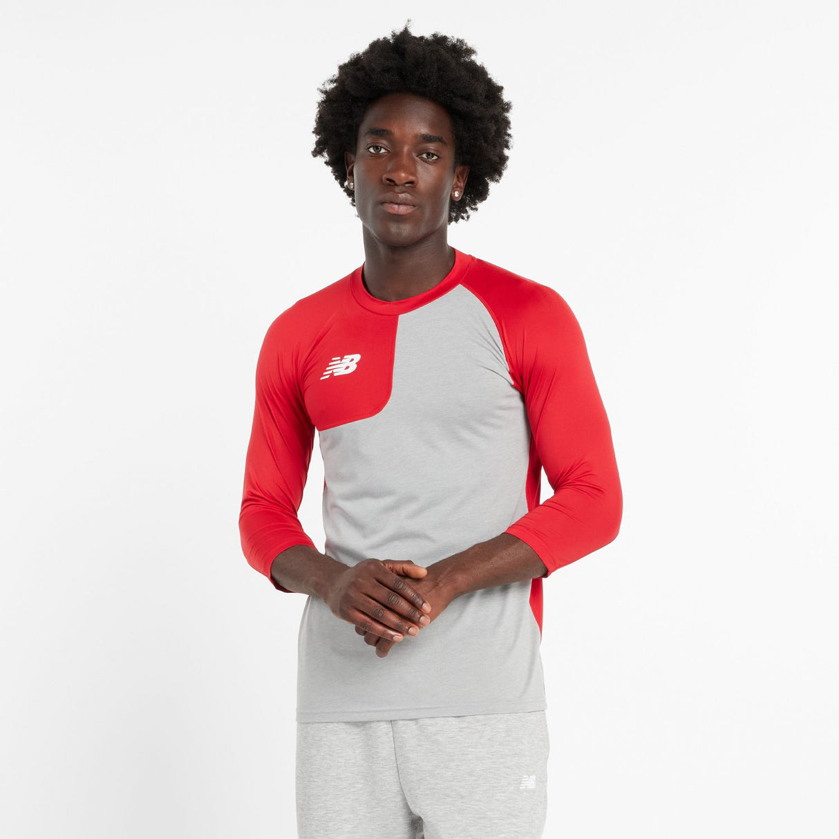New Balance Men's Asymmetrical Compression Baseball Top-1