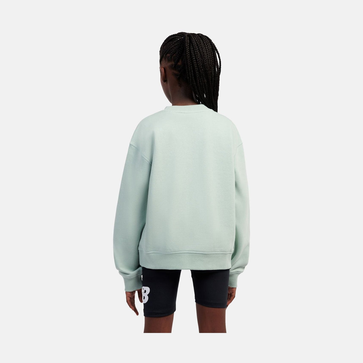 New Balance Youth Girl's FT Small Logo Crew-7