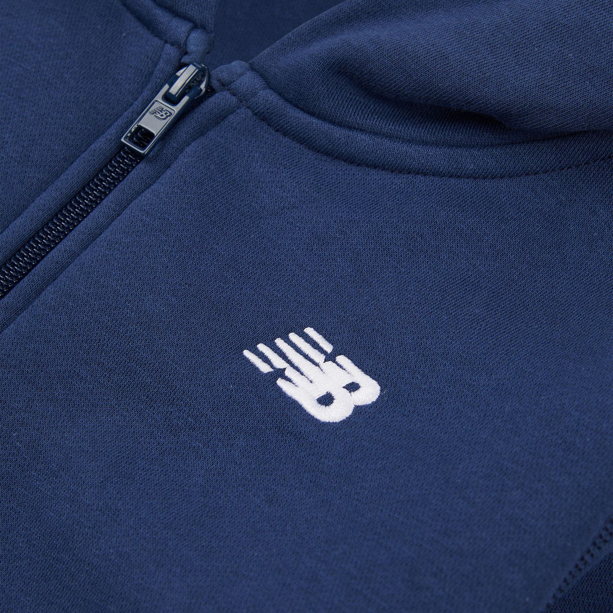 New Balance Youth Brush Back Small Logo Full Zip Hoodie-3