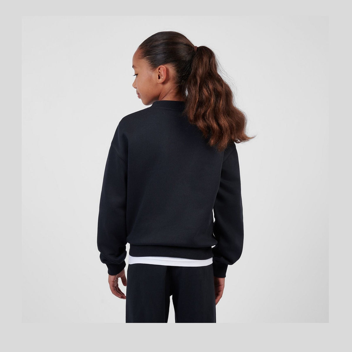 New Balance Youth Girl's FT Small Logo Crew-7