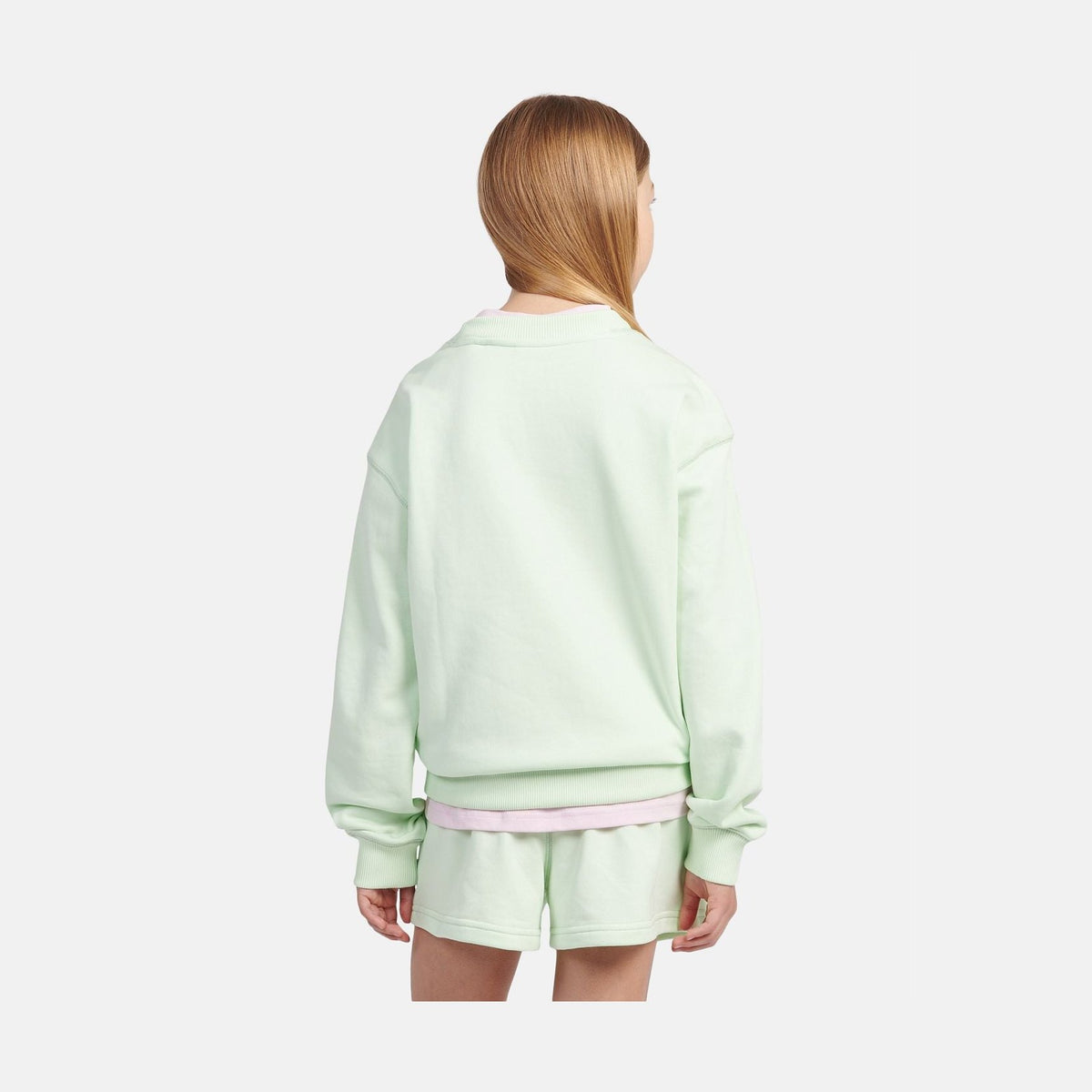 New Balance Youth Girl's FT Small Logo Crew-3