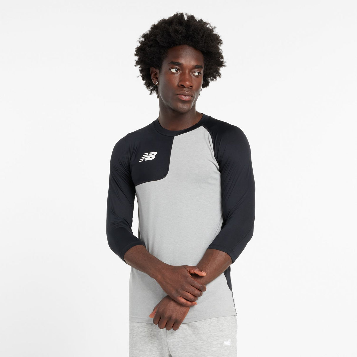 New Balance Men's Asymmetrical Compression Baseball Top-1