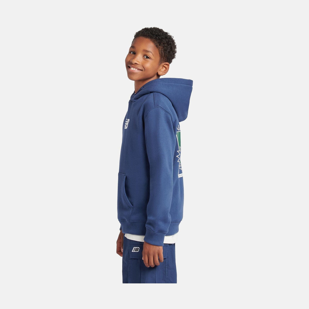 New Balance Youth Basketball Sneaker Poster Hoodie-7