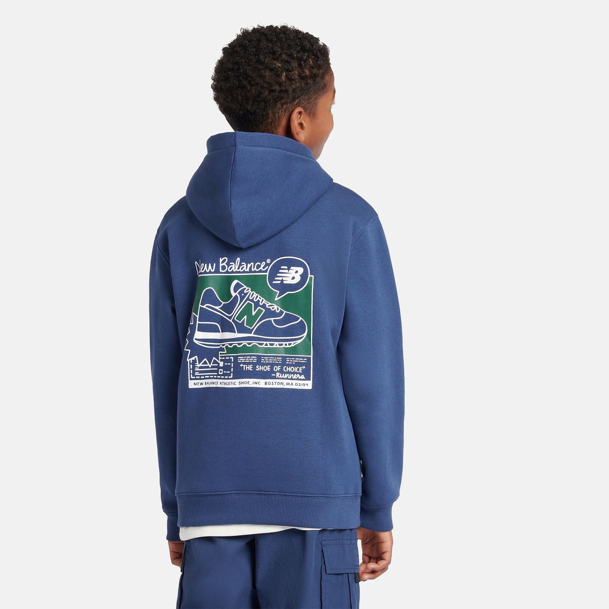 New Balance Youth Basketball Sneaker Poster Hoodie-8
