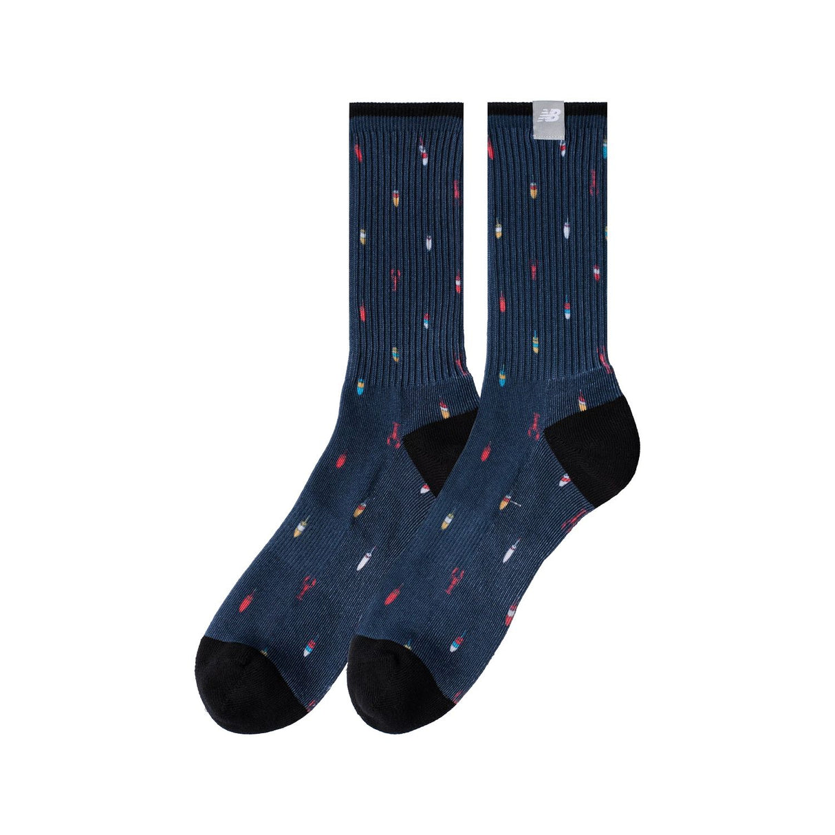 New Balance Digital Print Crew Socks 1 Pair-2