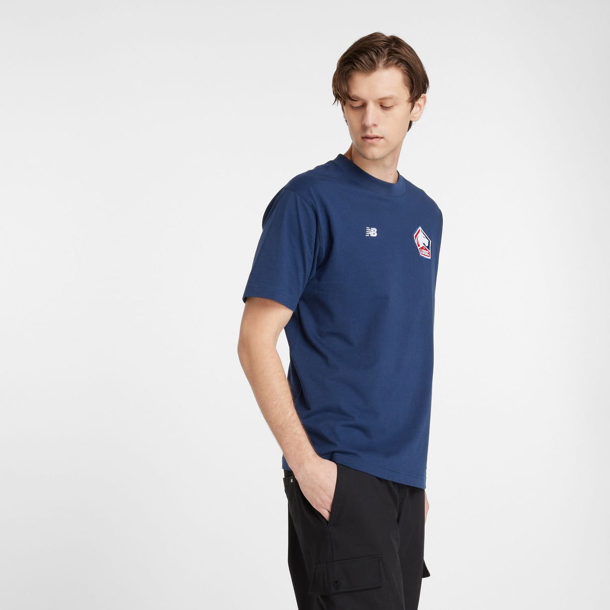 New Balance Men's Lille LOSC Logo T-Shirt-4