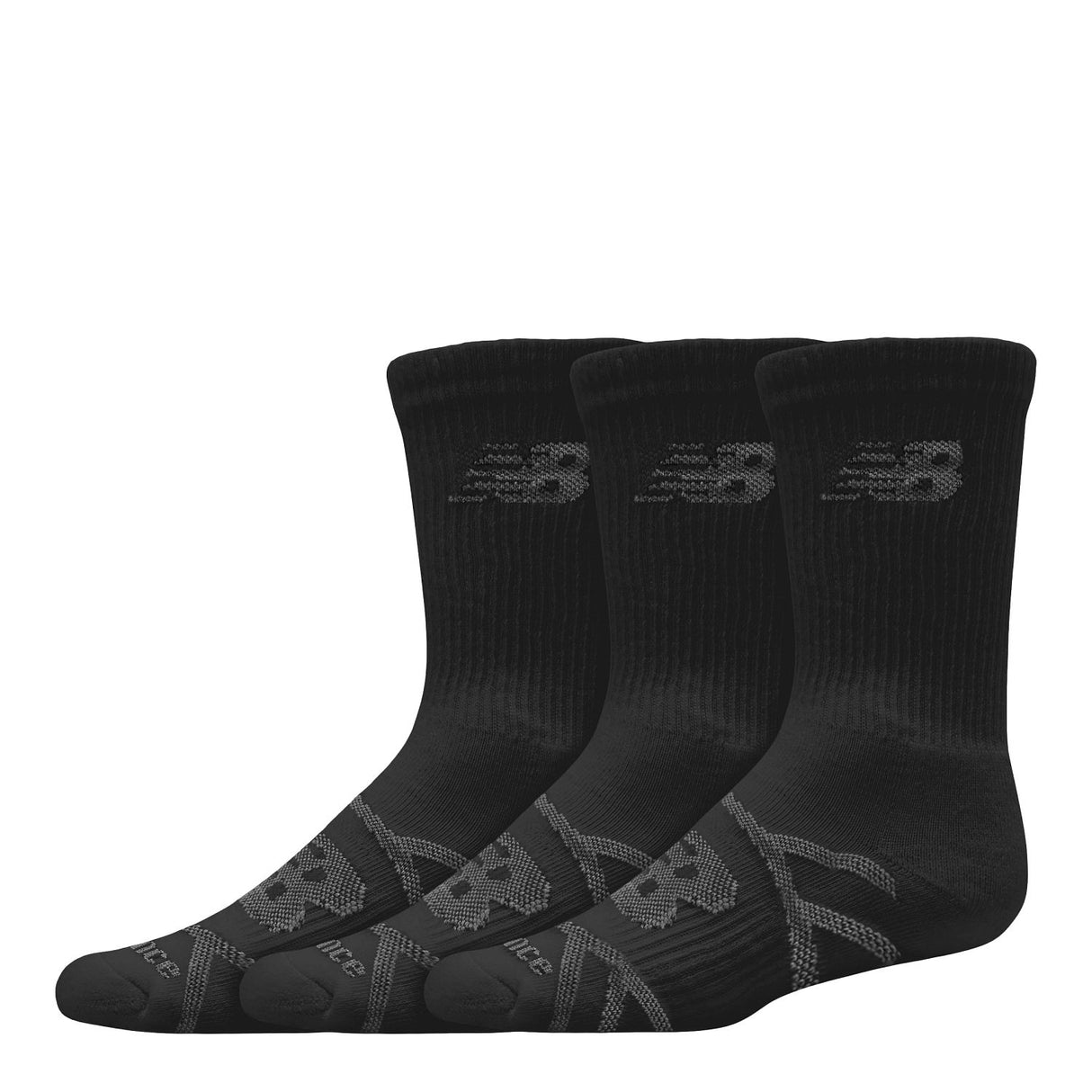 New Balance Kids Performance Crew Sock (3 Pairs)-2