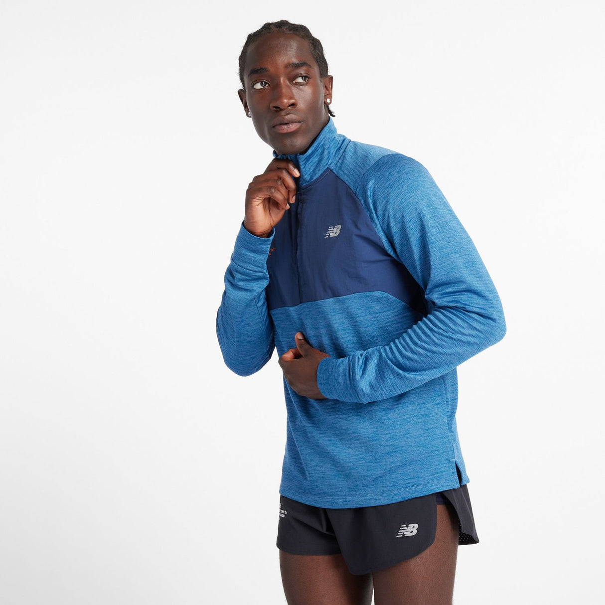 New Balance Men's NYC Marathon Athletics Heat Grid 1/2 Zip-2