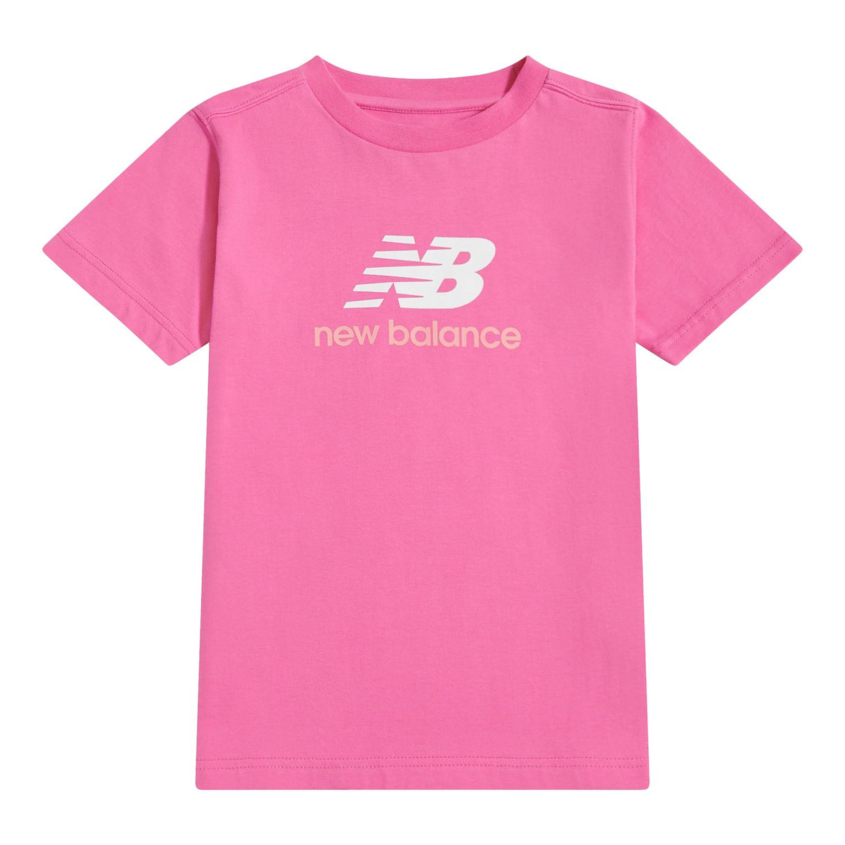 New Balance Girls' Stacked Logo T-Shirt-1
