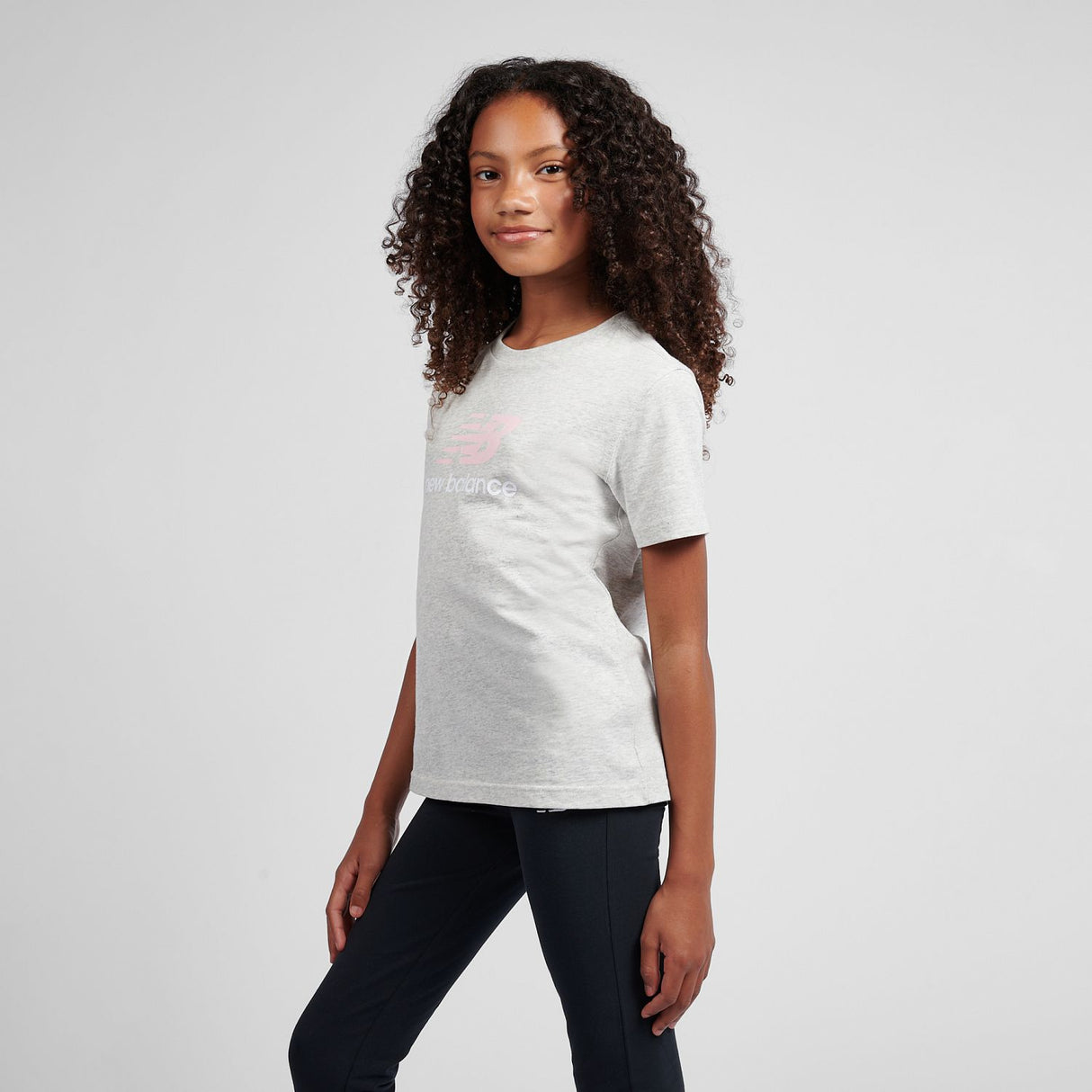 New Balance Girls' Stacked Logo T-Shirt-6