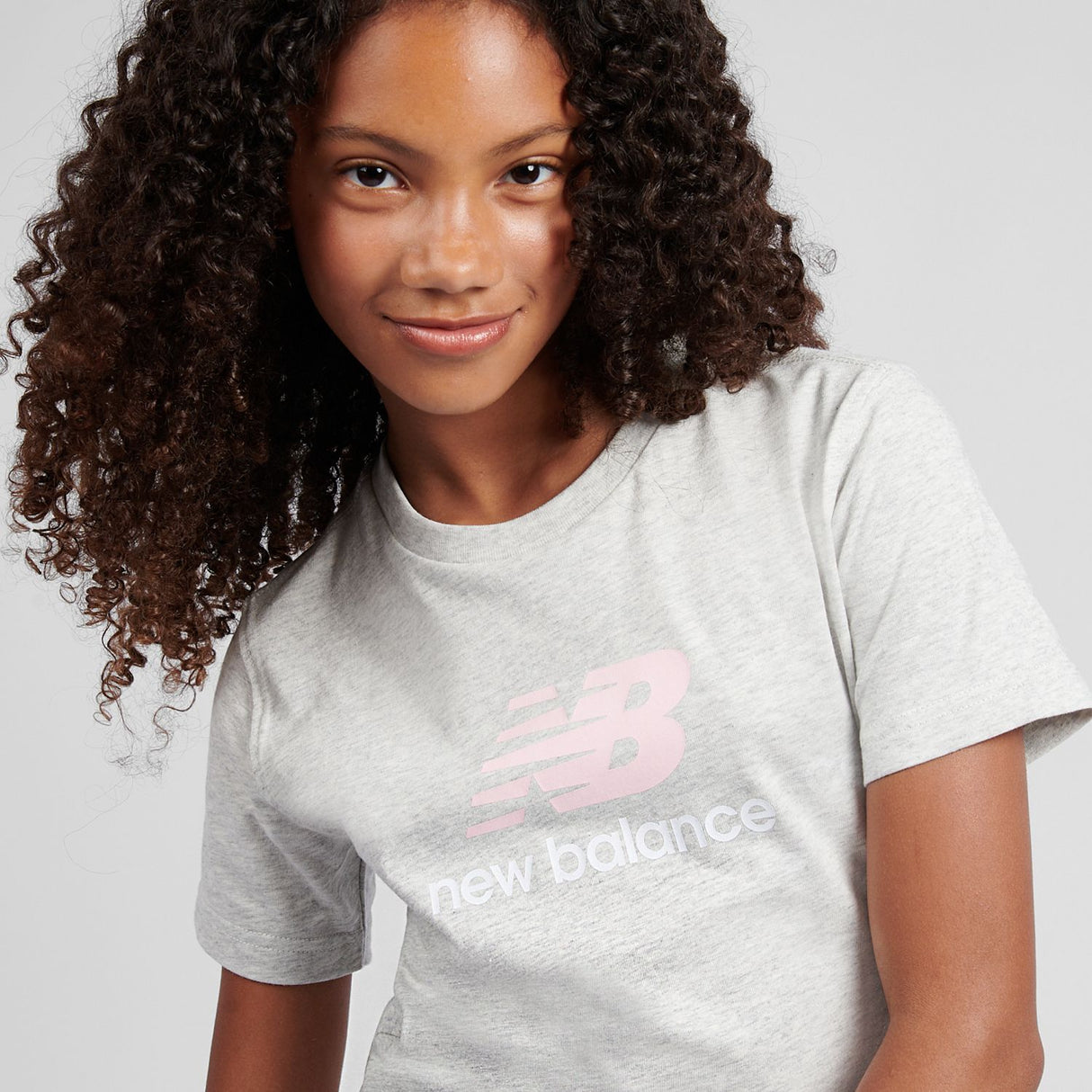 New Balance Girls' Stacked Logo T-Shirt-8