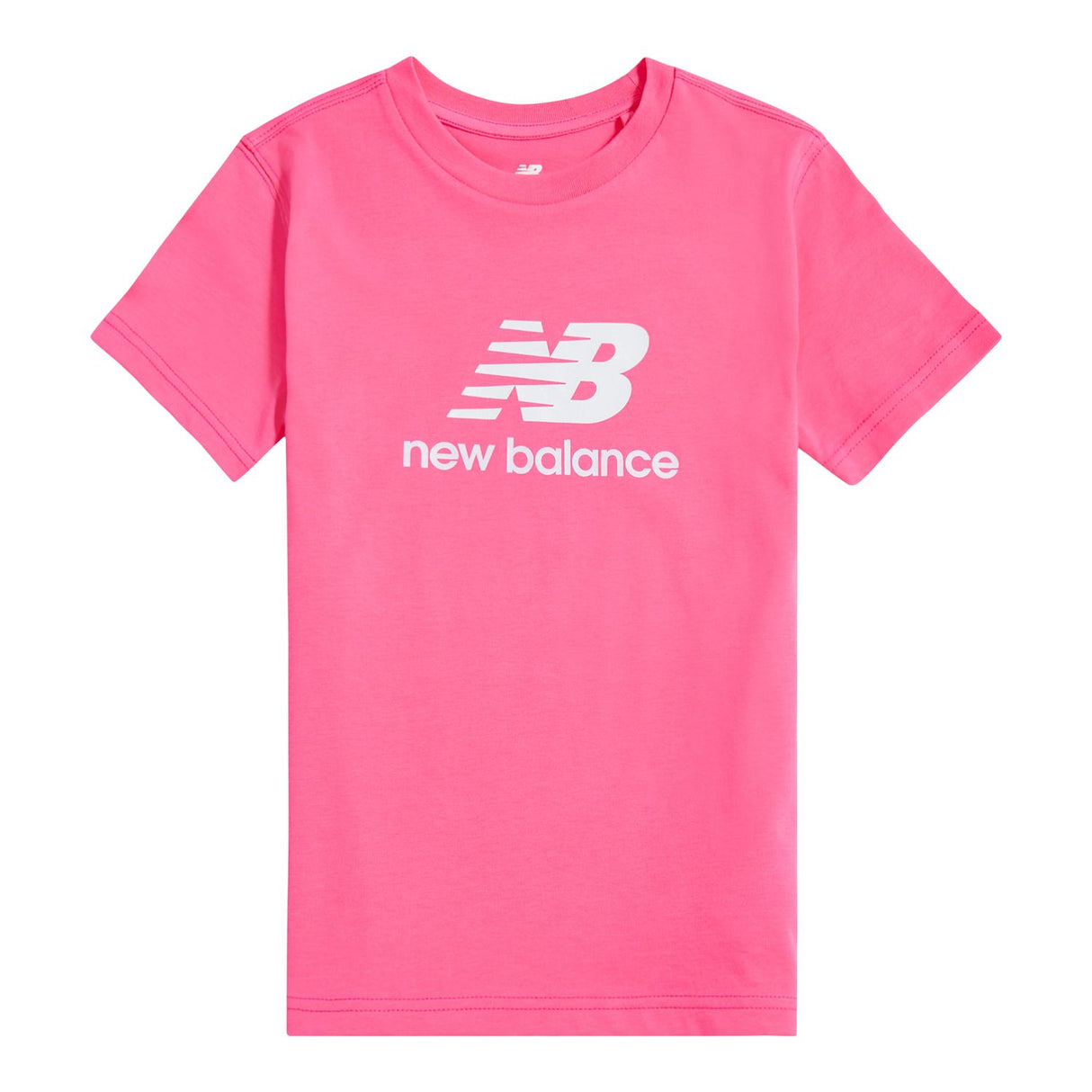 New Balance Girls' Stacked Logo T-Shirt-1