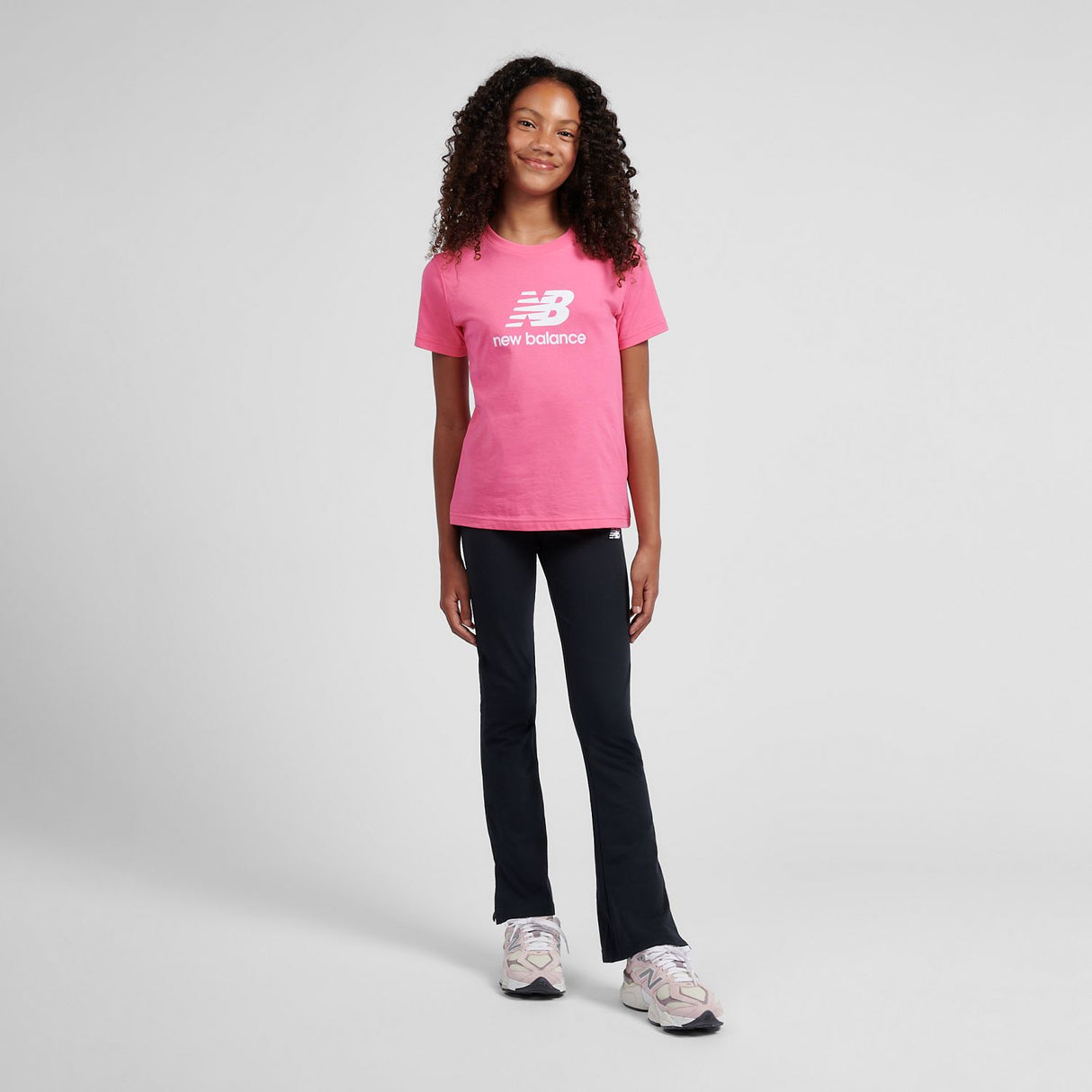 New Balance Girls' Stacked Logo T-Shirt-4