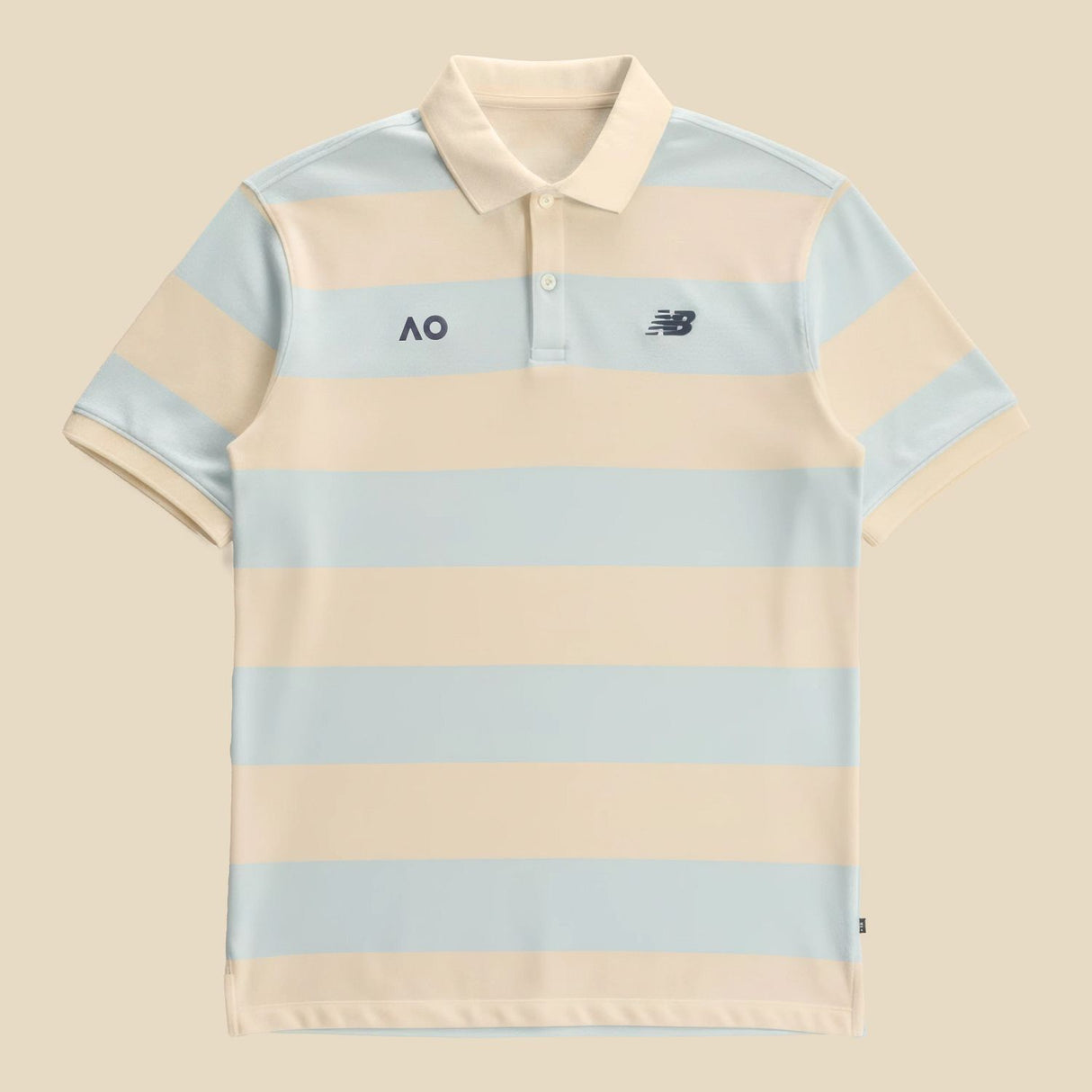 New Balance Men's Australian Open Striped Premium Polo-1