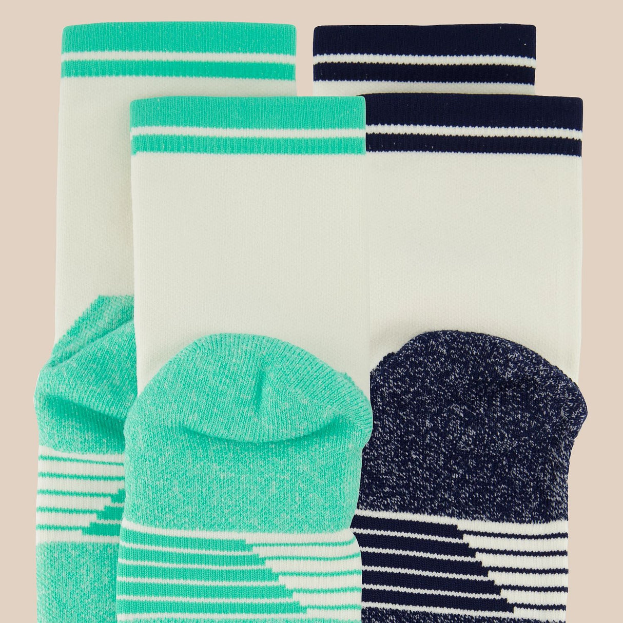 New Balance Adult Australian Open Two Pack Quarter Socks-4