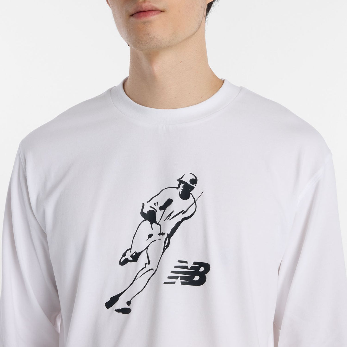 New Balance Men's Shohei Always On Logo Long Sleeve T-Shirt-5