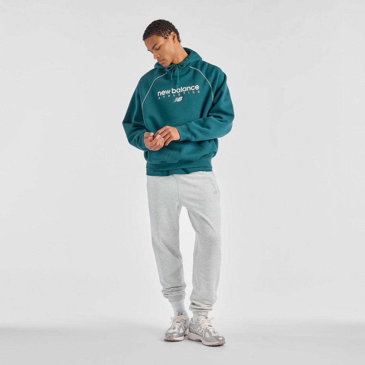 New Balance Men's Trackside Fleece Hoodie-6
