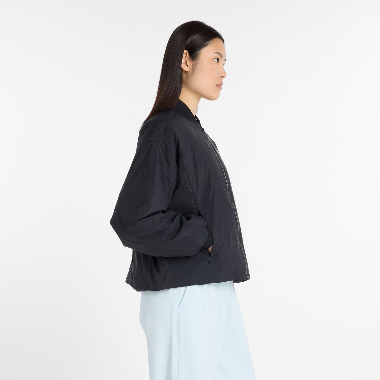 New Balance Women's Reimagined Woven Bomber Jacket-2