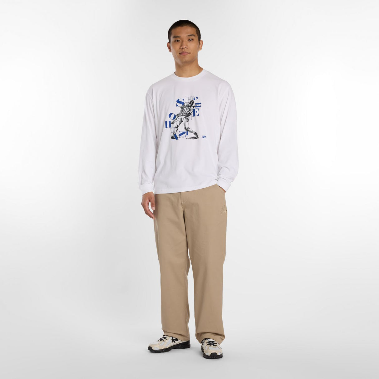New Balance Men's Shohei Graphic Long Sleeve T-Shirt 2-1
