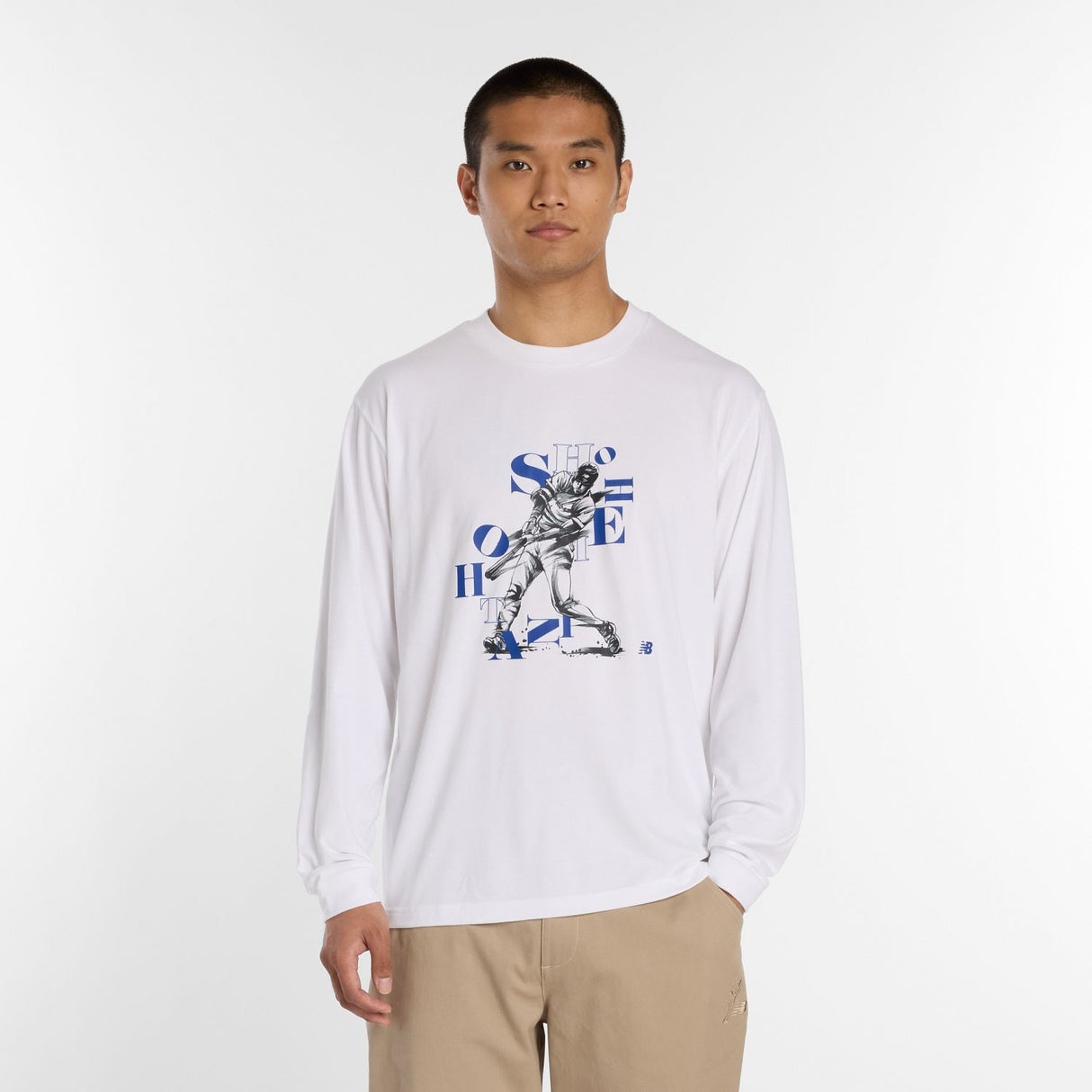 New Balance Men's Shohei Graphic Long Sleeve T-Shirt 2-2
