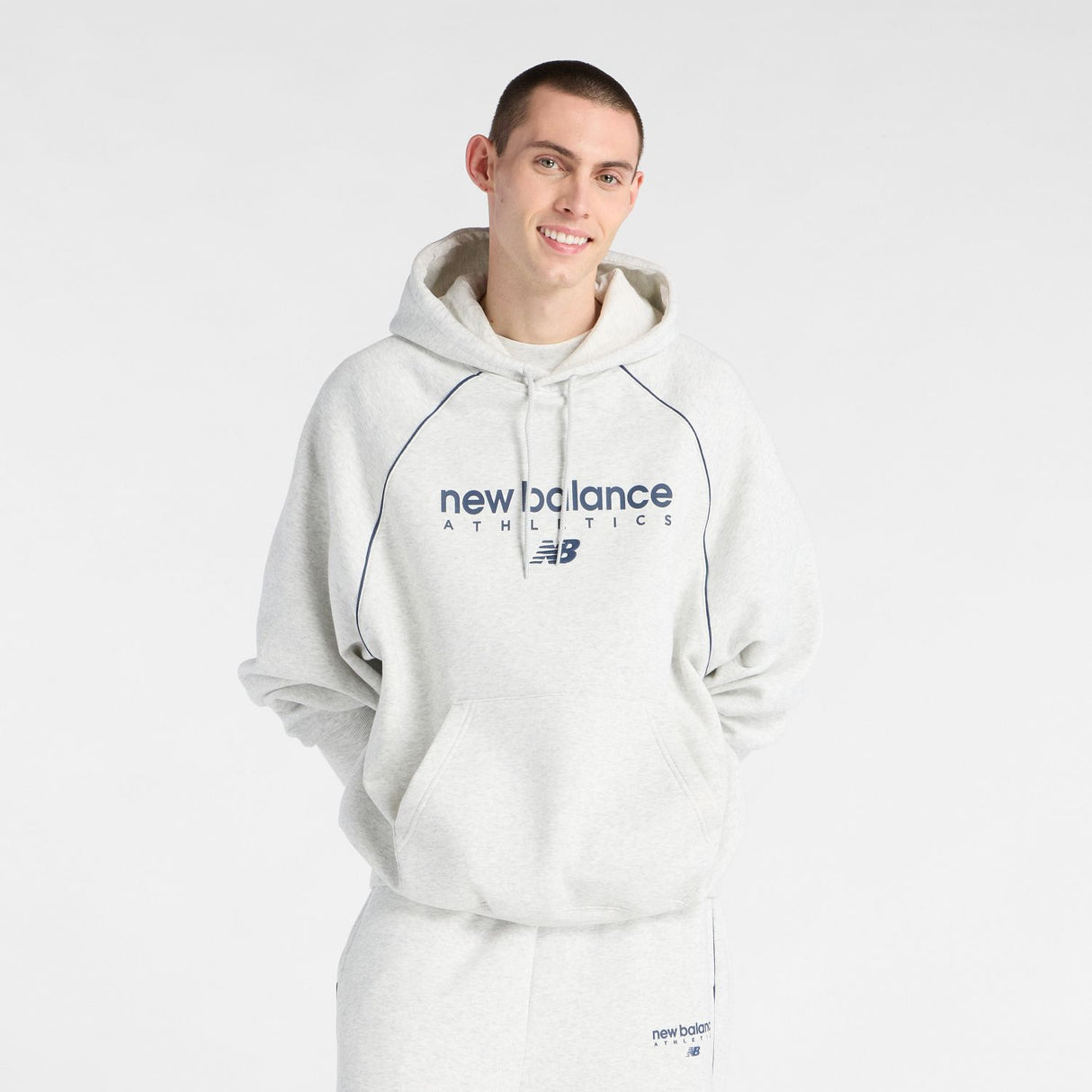 New Balance Men's Trackside Fleece Hoodie-1