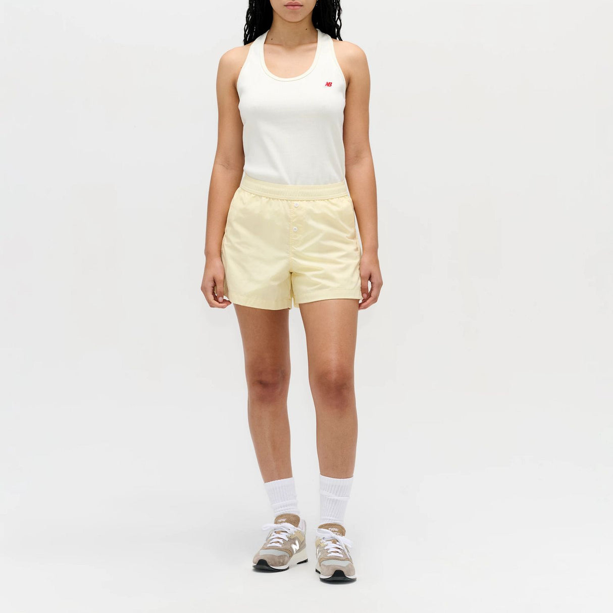 New Balance Women's Made in USA Cotton Nylon Shorts-1