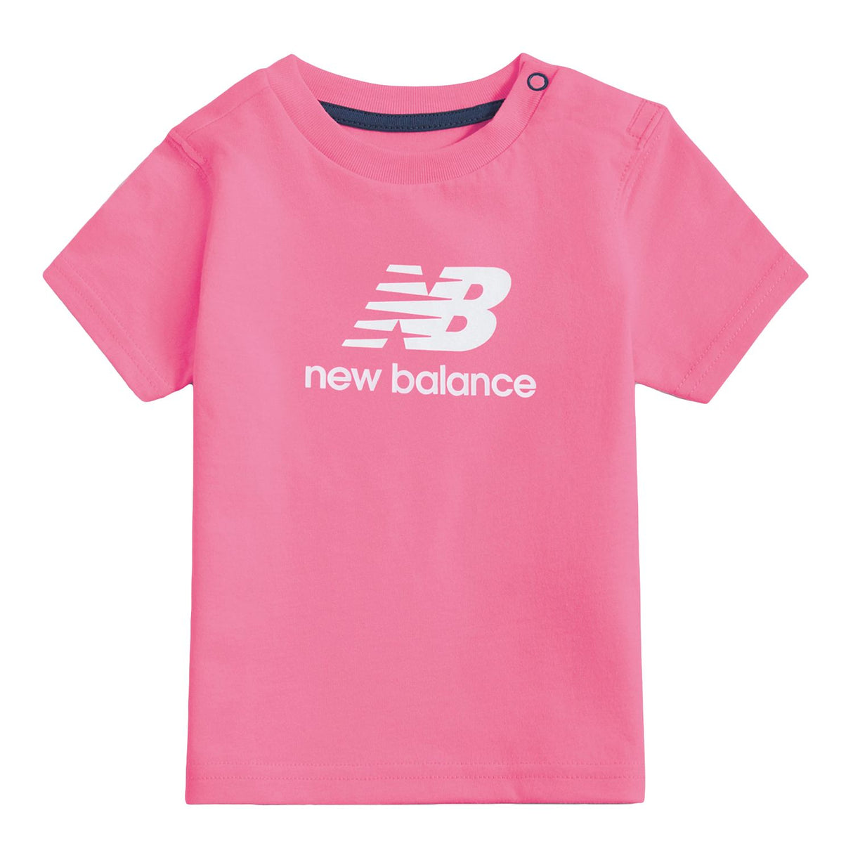 New Balance Girls' Stacked Logo T-Shirt-1