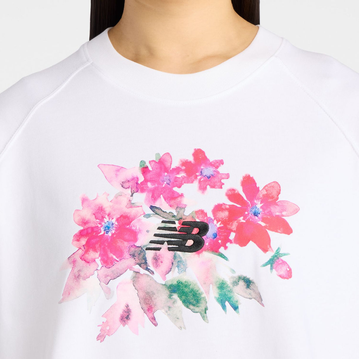 New Balance Women's Watercolor Pink Boxy T-Shirt-4