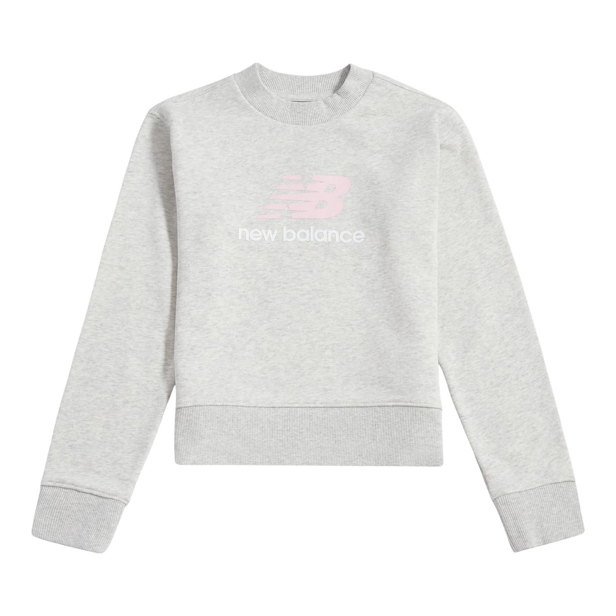 New Balance Girls' BB Stacked Logo Crew-1