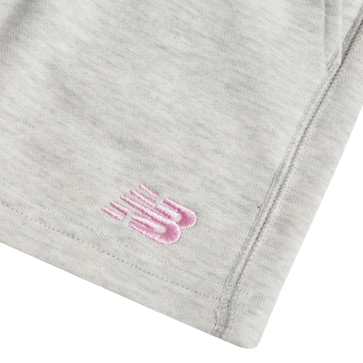 New Balance Girls' French Terry Small Logo Shorts-3