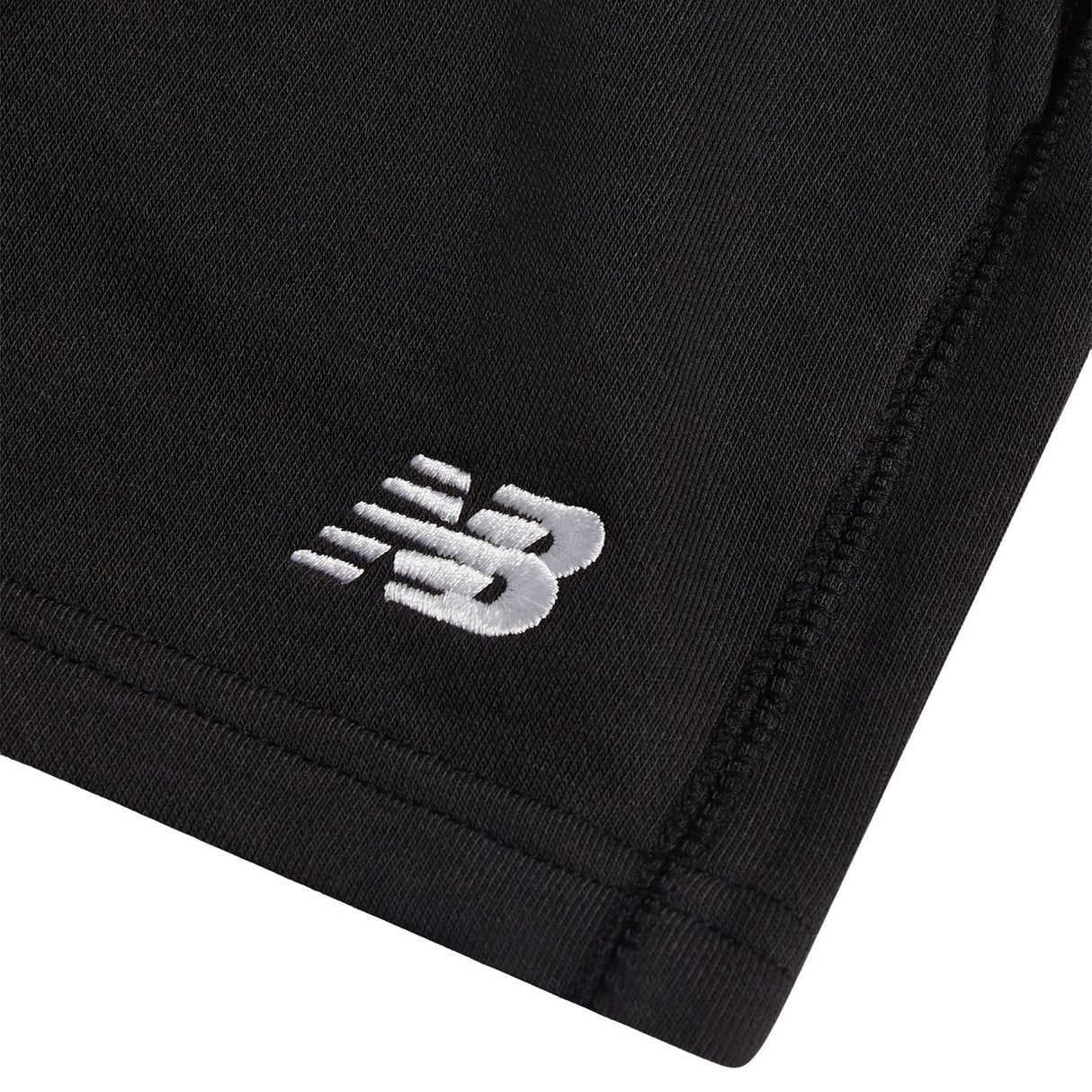 New Balance Girls' French Terry Small Logo Shorts-3