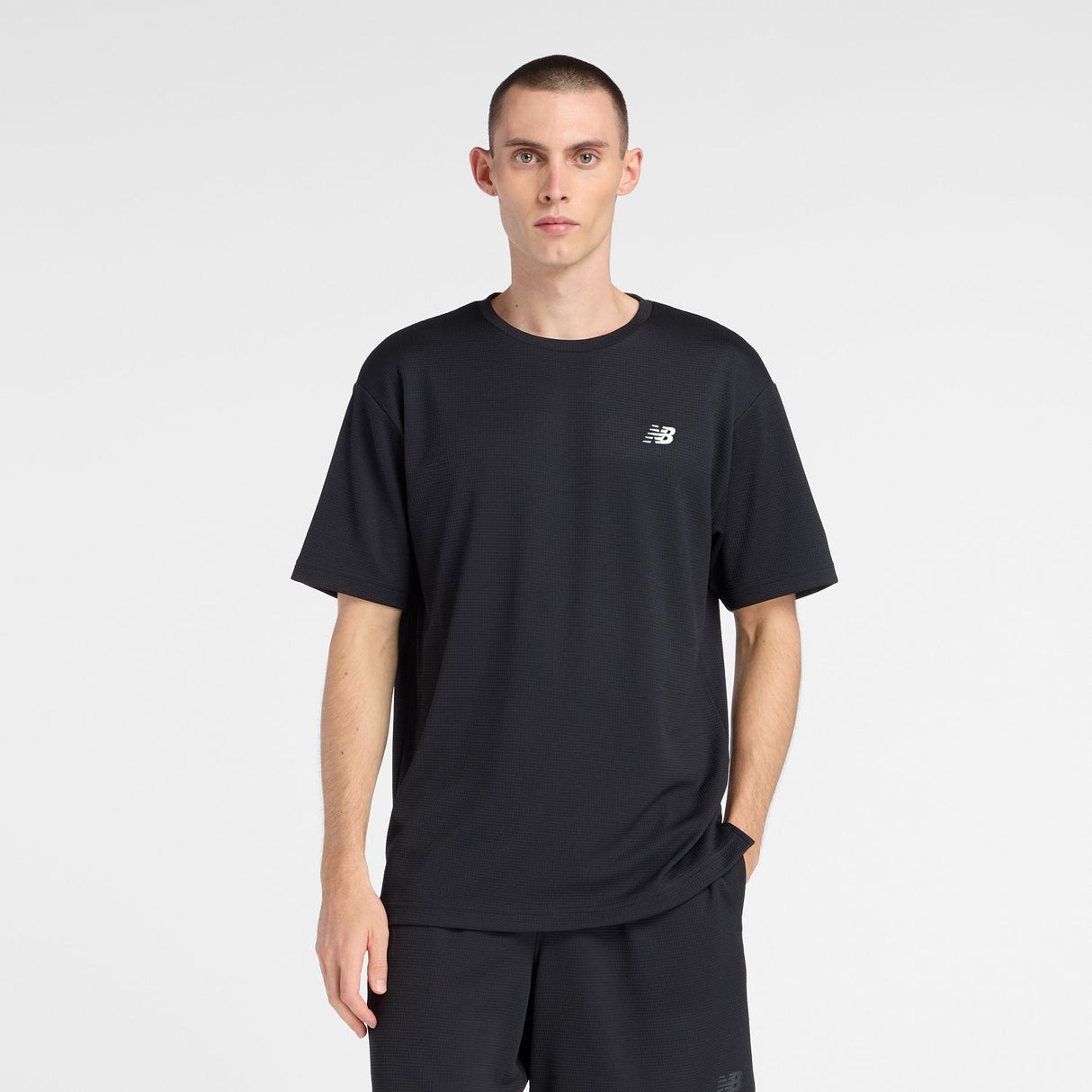 New Balance Men's Textured Check T-Shirt-2