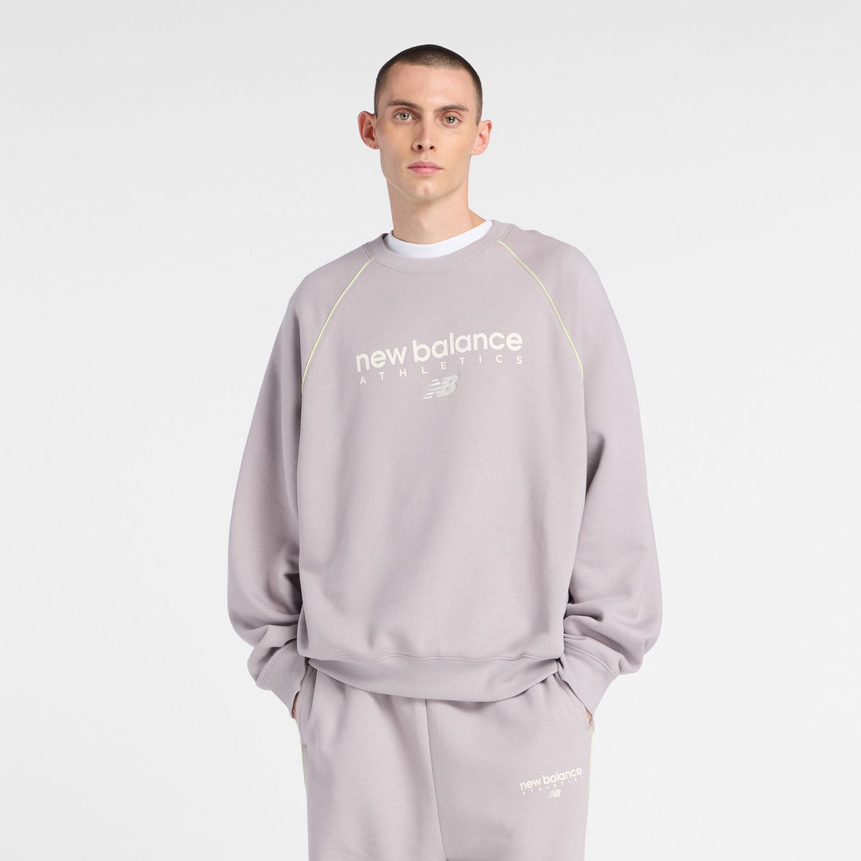 New Balance Men's Trackside Fleece Crew-2