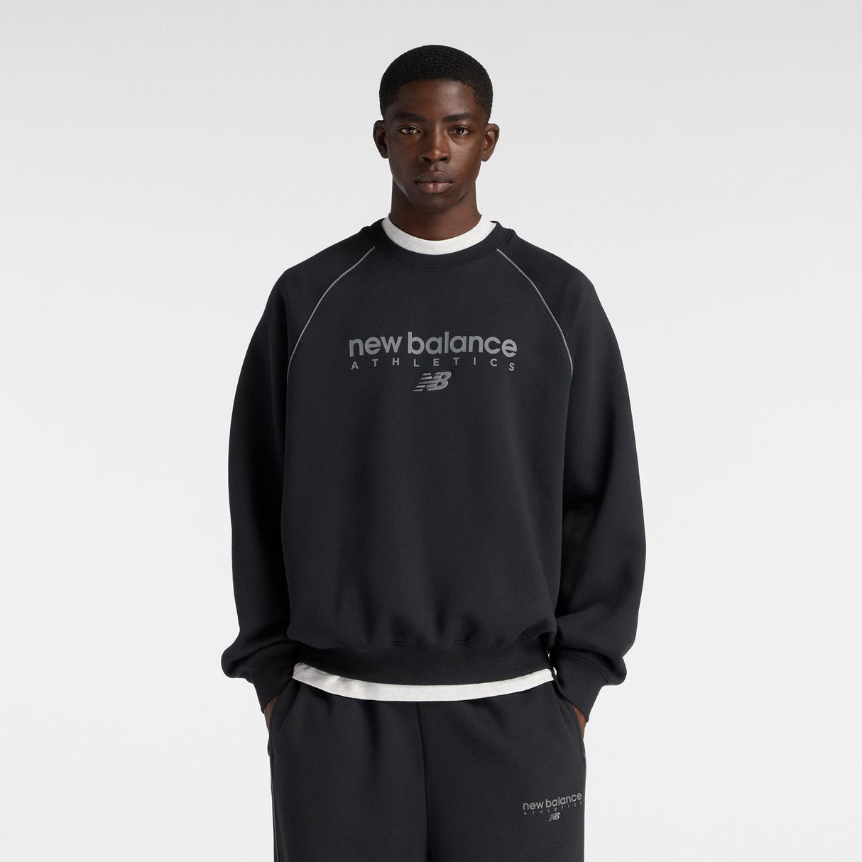 New Balance Men's Trackside Fleece Crew-2