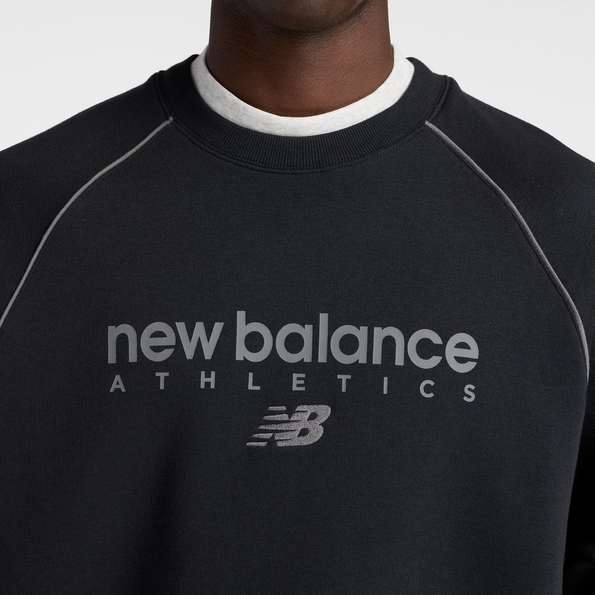 New Balance Men's Trackside Fleece Crew-5