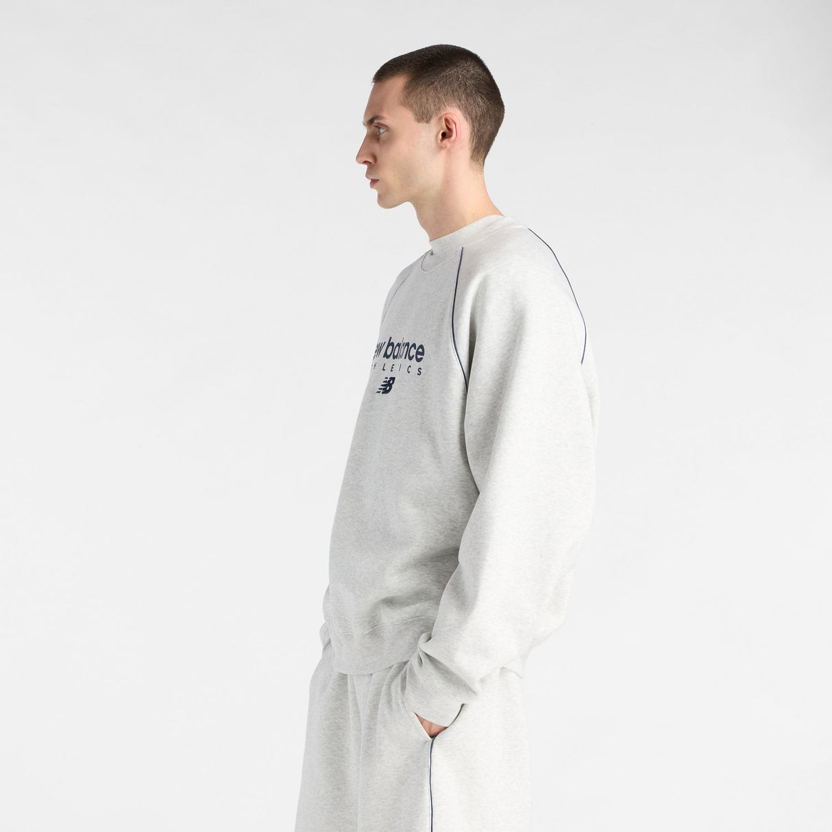 New Balance Men's Trackside Fleece Crew-2