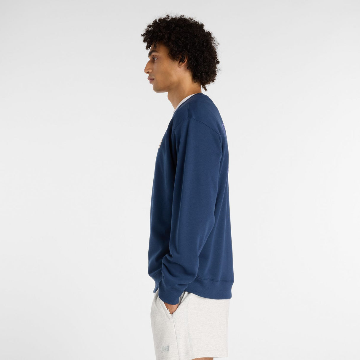 New Balance Men's Woven Label Crew-2