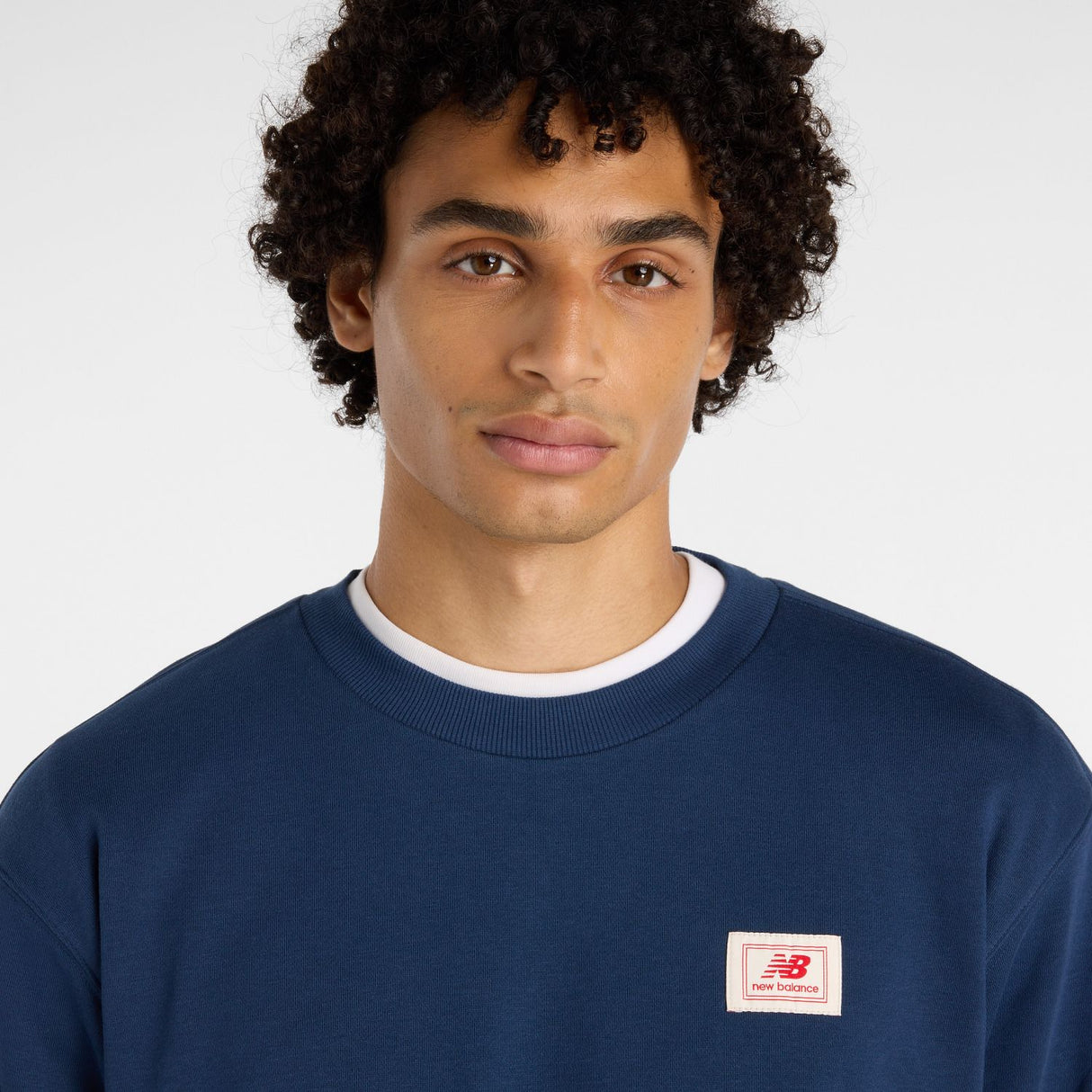 New Balance Men's Woven Label Crew-4