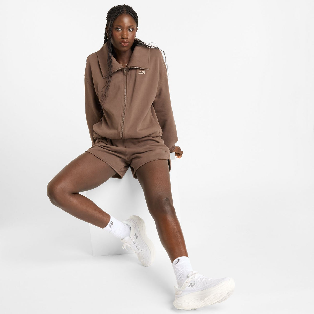 New Balance Women's French Terry Shorts-2