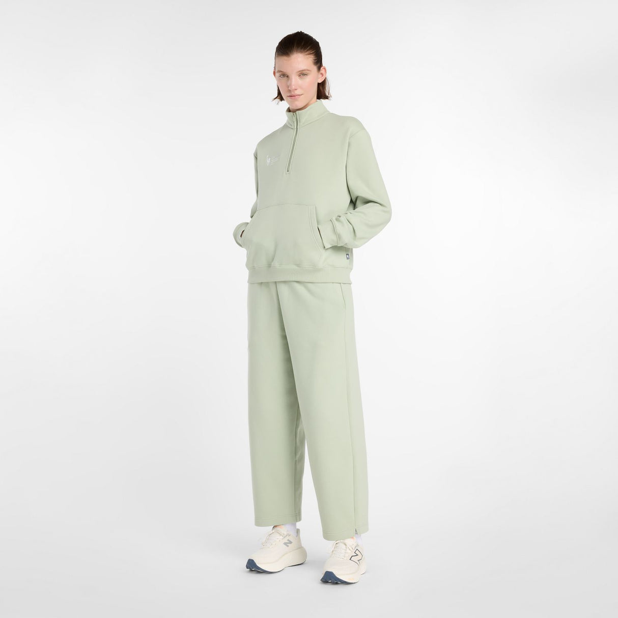 New Balance Women's NYC Marathon Fleece Half Zip-1