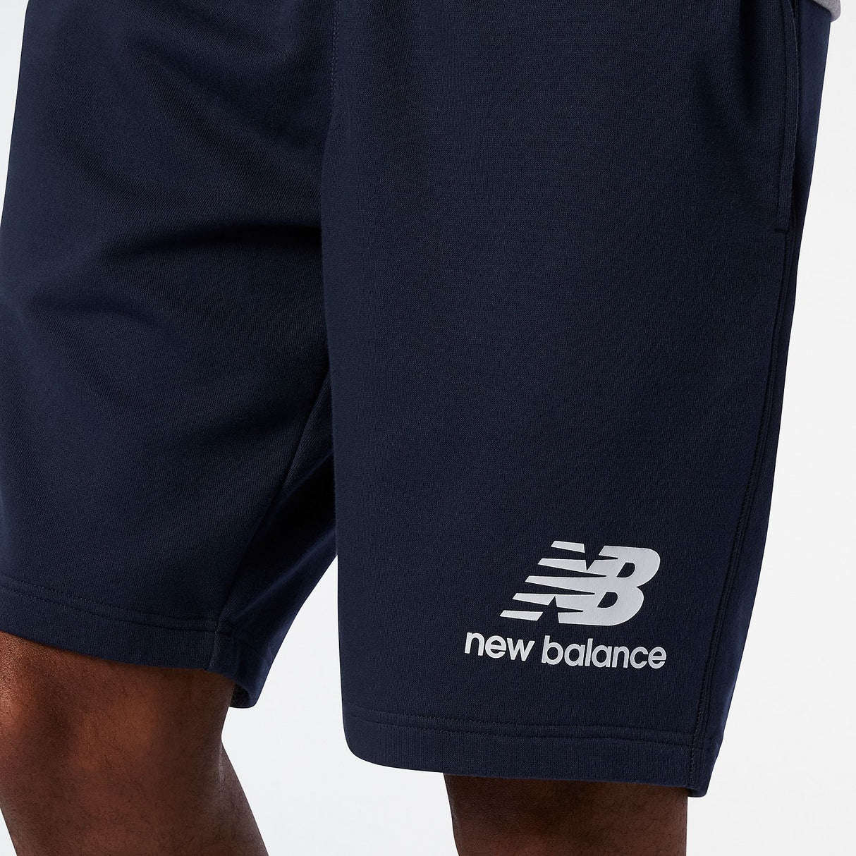 New Balance Men's Essentials Stacked Logo Shorts-6