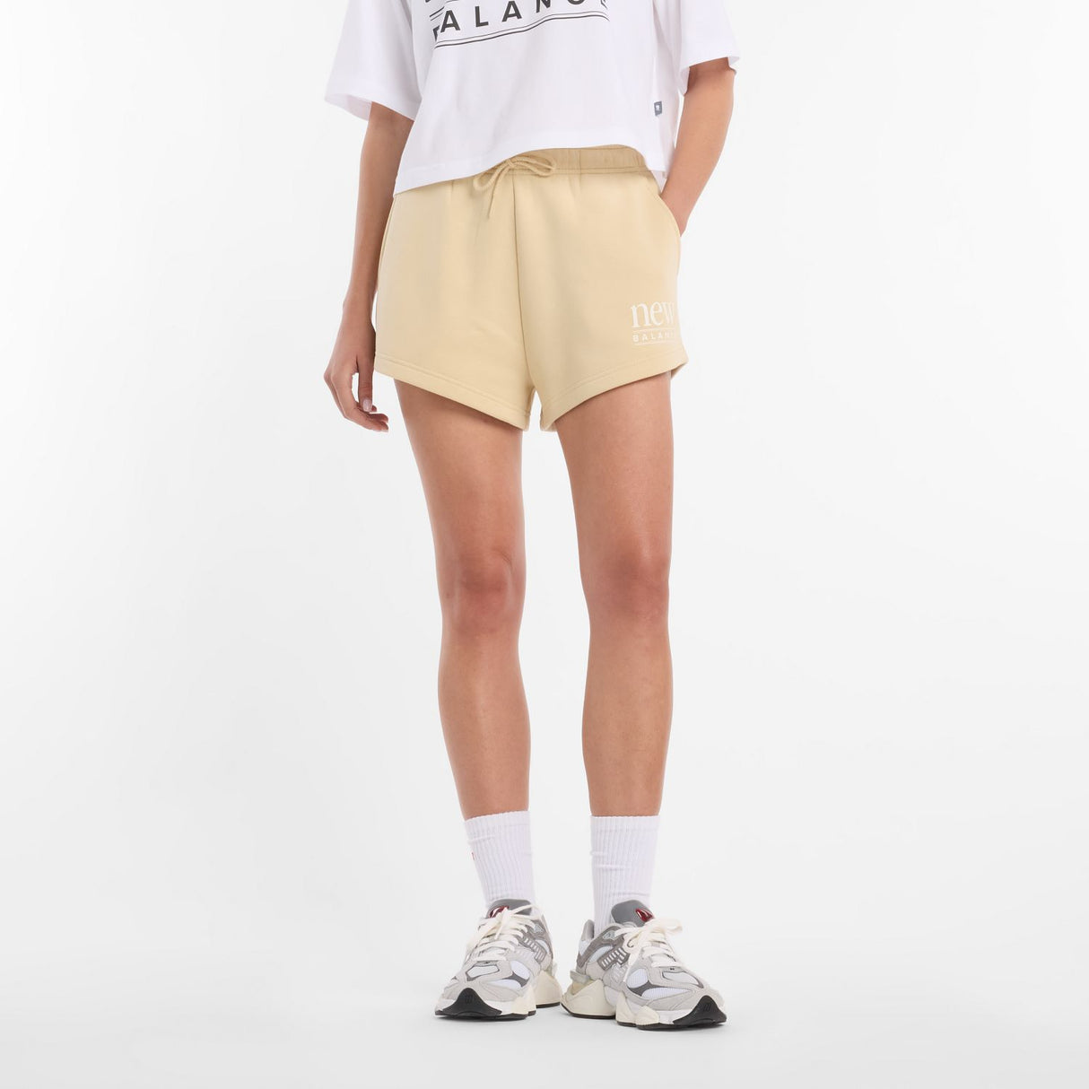New Balance Women's Reimagined Fleece Shorts-2