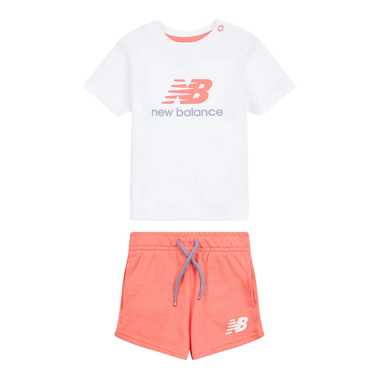 New Balance Girls' T-Shirt And French Terry Shorts Set-1