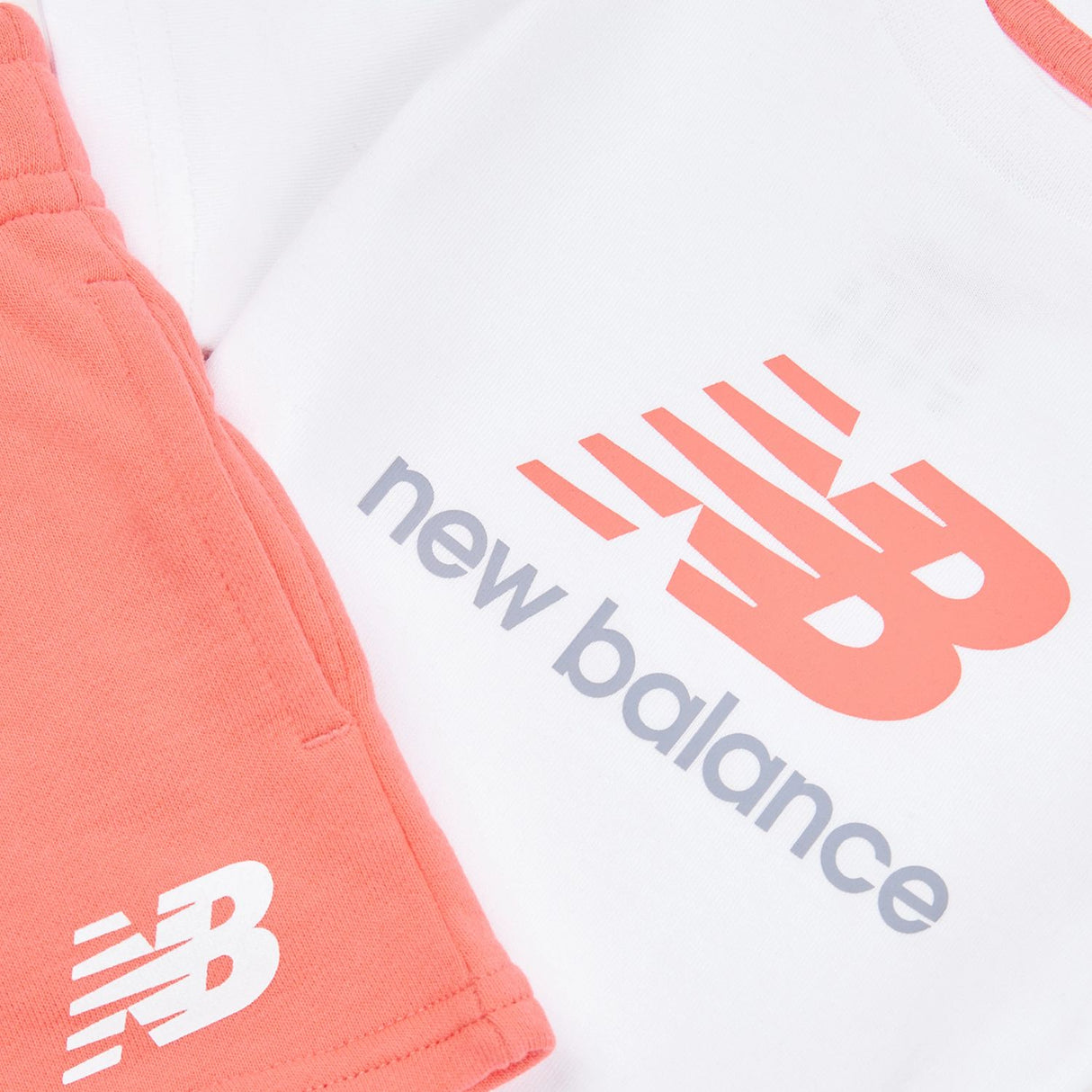 New Balance Girls' T-Shirt And French Terry Shorts Set-3
