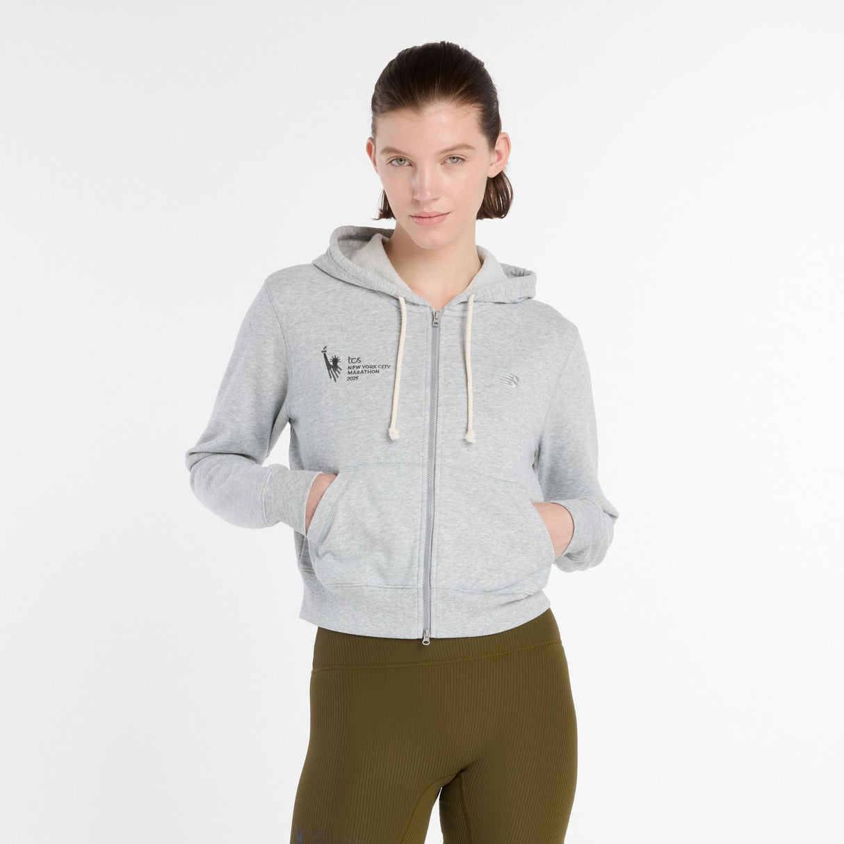 New Balance Women's NYC Marathon Coastal Fleece Full Zip-2