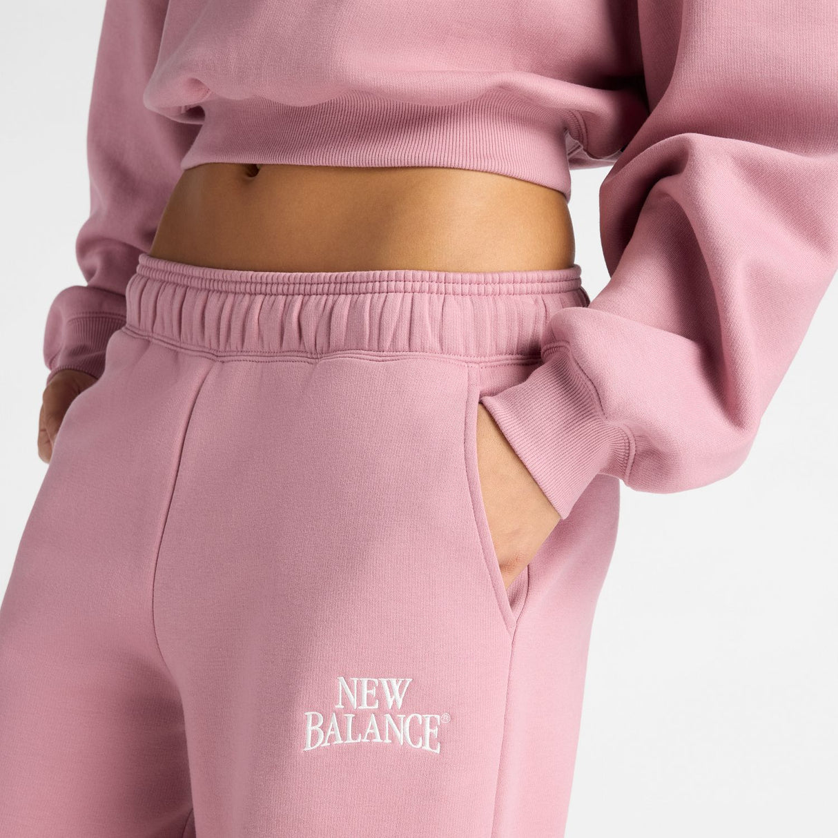 New Balance Women's Trackside Fleece Barrel Pants-4